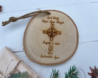 Personalized Baptism Ornament | Baptism Christmas Ornament | First Communion Ornament | Baptism Gift Girl | Baptism Gift Boy