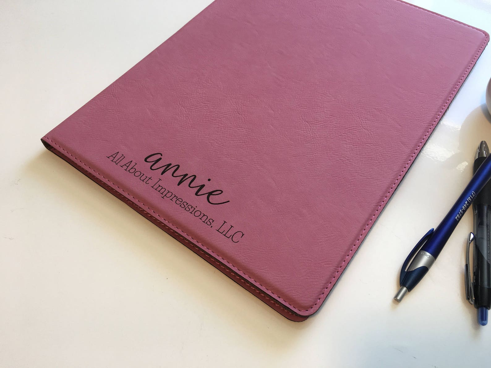 Personalized Padfolios for Women Faux Leather Portfolio Etsy