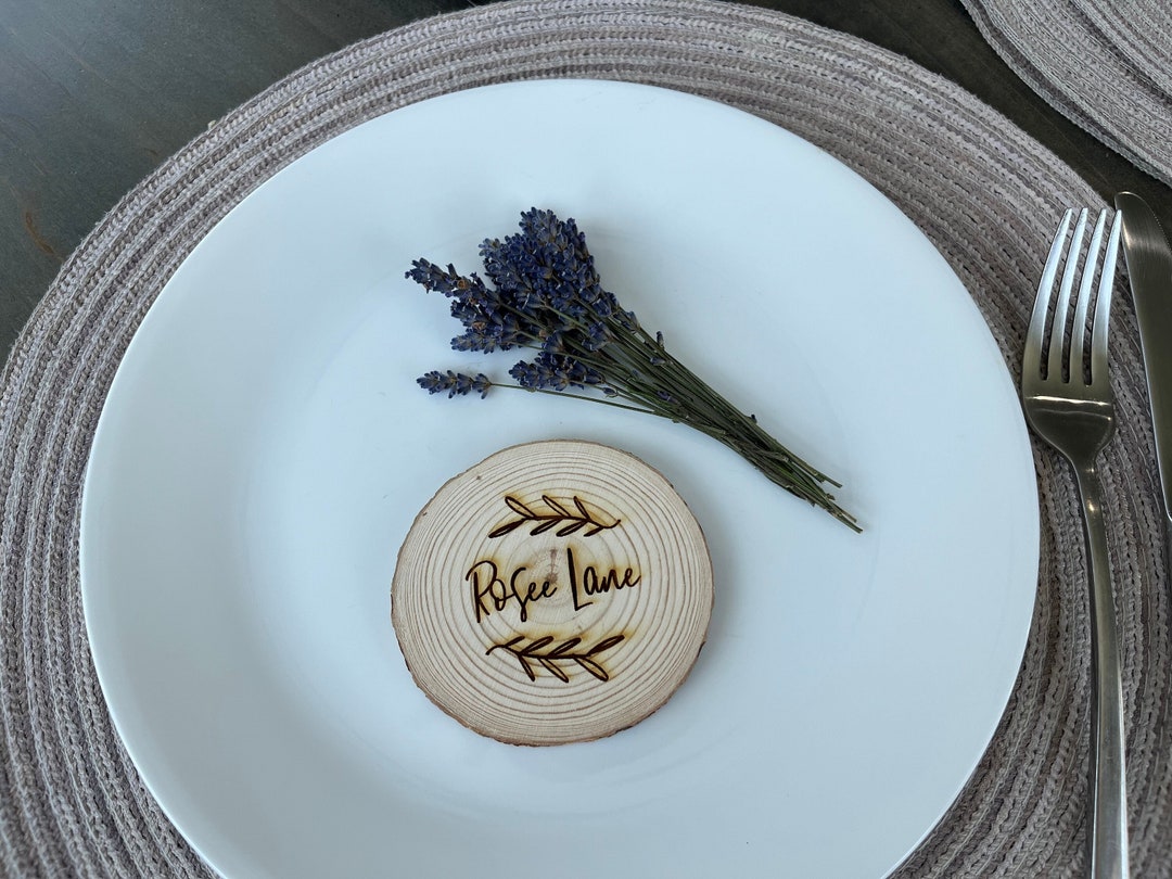 Rustic Name Place Setting Name Plates for Wedding Rustic Etsy