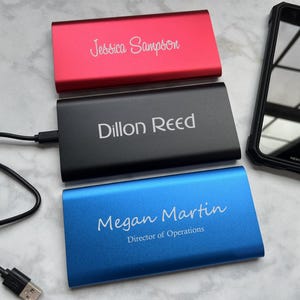 Portable Phone Charger Custom | Back to School Gift | Personalized Battery Pack | Power Bank Charger | Custom Battery Pack | Graduation Gift