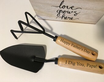 Fathers Day Gift | Gift for Dad | Gardening Gift | Personalized Garden Tools | Engraved Garden Set | Retirement Gift | Principal Retirement