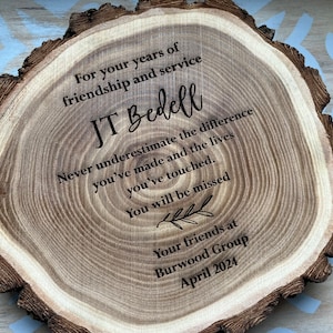Wood Plaque, Personalized Retirement Plaque | Never underestimate the difference.... | Retirement Gift for Her | Retirement Gift for Him