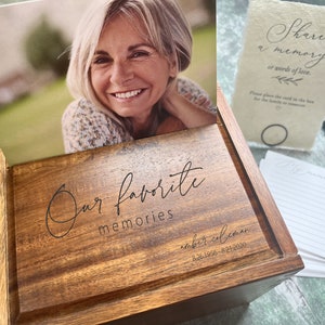 Boîte à souvenirs funéraire | Cartes et boîte mémoire funéraires | Partager un coffret pour carte mémoire | Boîte à souvenirs funéraires | Table funéraire | Boîte mémoire pour cartes