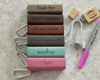 Customized Power Bank Charger | Personalized Power Bank | Rechargeable Battery Pack | Monogrammed Power Bank | Portable Battery Charger