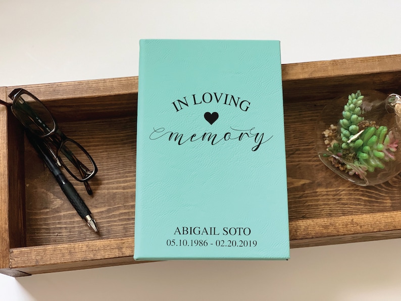 Funeral Guest Book Remembrance Gifts Memorial Guestbook Etsy