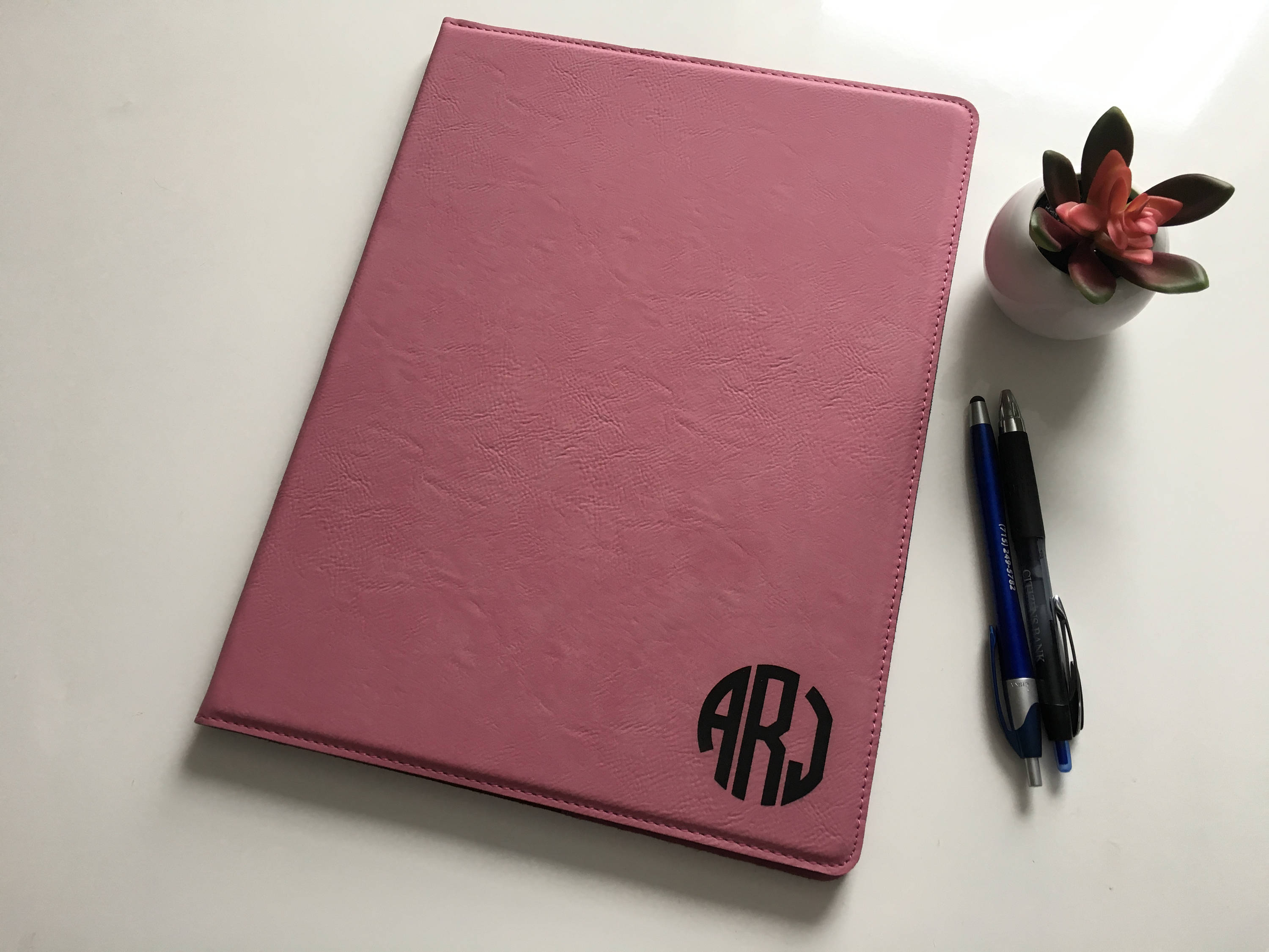 Personalized Padfolios for Women Faux Leather Padfolio Etsy