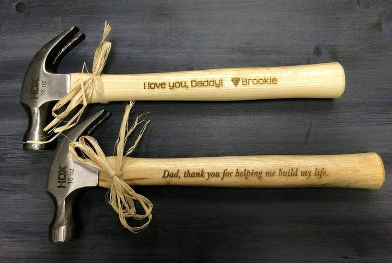 Engraved Hammer, Personalized Hammer for Grandpa or Dad, Father of the Groom Gift, Grandpa Gift, First Fathers Day Gift, Gift for Grandpas image 4