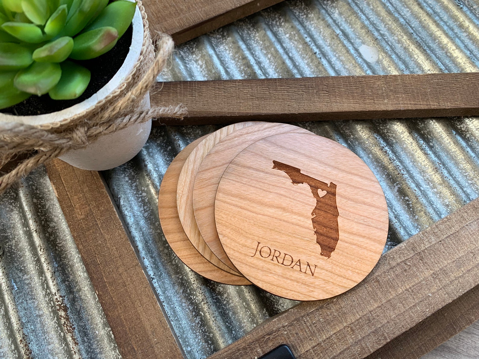 North Carolina Coasters Personalized Coasters Custom Etsy