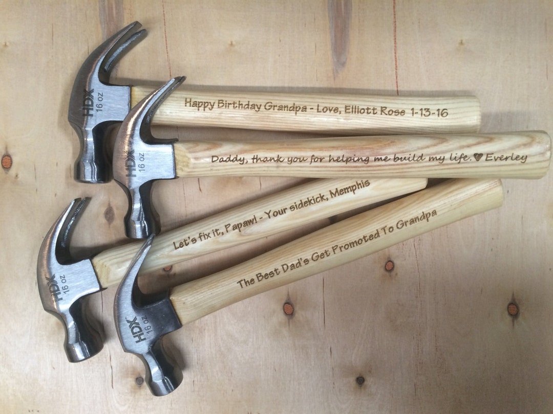 Hammer for Dad, Engraved Hammer, Daddy Tools, Engraved Tools, Hammers