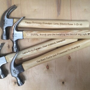 Hammer for Dad, Engraved Hammer, Daddy Tools, Engraved Tools, Hammers, Fathers Day Gift Tools, Hammer Fathers Day