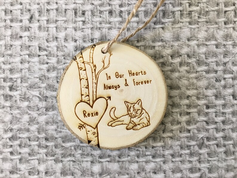 Pet Memorial Ornament Cat Memorial Ornament Cat Sympathy Etsy