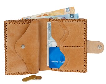 Cartera de cuero, Cartera de cuero hecha a mano, Cartera de dinero de cuero, Bolso de cuero, Bolsillo de dinero, Regalo para él, para ella, Regalo de Navidad, Carteras