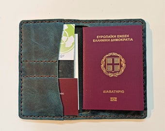 Leder Passhülle, Leder Passhülle, Leder Passport Brieftasche, Handgefertigte Passhülle, Passhülle, Reisebrieftasche, Reisegeschenk
