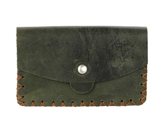 Cremallera de billetera de cuero, billetera de cuero, organizador de tarjetas de cuero, bolso de cuero, billetera de monedas de cuero, billetera hecha a mano, billetera para hombres y mujeres