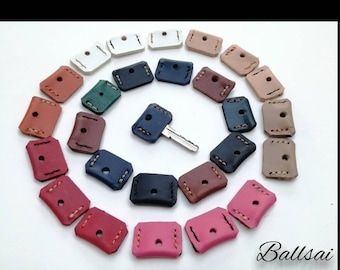 Leather Key Cap, Leather Key Toppers, Leather Key Cover, Leather Key Sleeve, Key Accessories