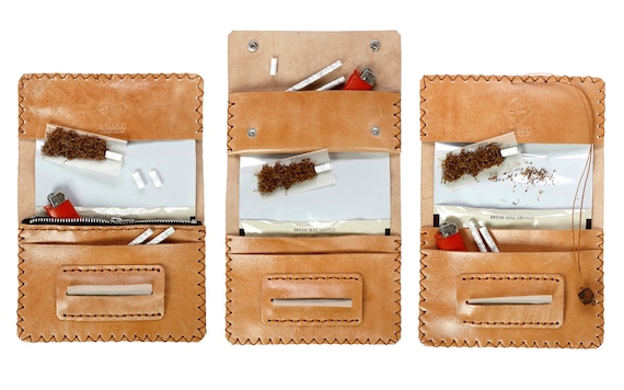 Leather tobacco pouch sales