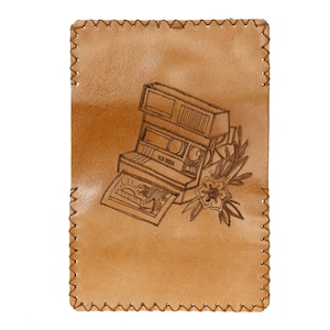 Photography Tobacco Pouch ,Custom Tobacco Pouch, Leather Rolling Pouch, Handmade Tobacco Pouch, Leather Tobacco Pouch, Pyrografy tobacco