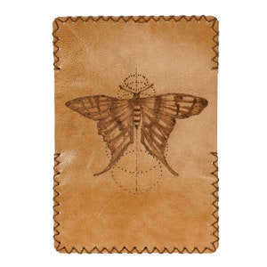 Custom Leather Tobacco Pouch, Pyrography Tobacco Pouch, Butterfly, Handmade Tobacco Pouch, Leather Smoke Pouch, Tobacco Pouch, Tobacco Cases