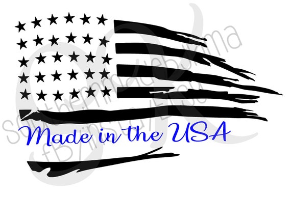 Download Rugged American Flag Made In America Digital Download Svg Dxf Pdf Png Jpg Silhouette