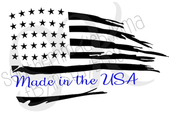 Download Rugged American Flag Made In America Digital Download Svg Dxf Pdf Png Jpg Silhouette