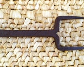 Antique Primitive Rare Hand Forged Wrought Sickle Scythe Anvil Farm Tool