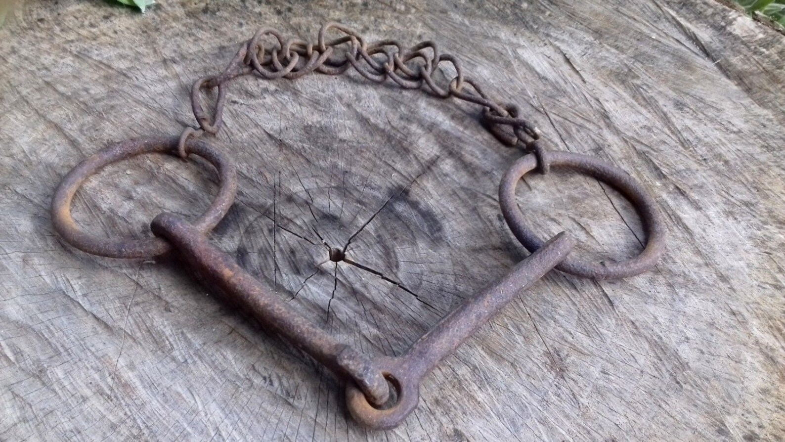 Antique Iron Horse Harness Bridle Bit Hand Etsy