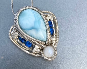 Larimar x Sapphire x Moonstone