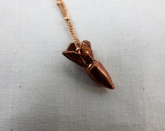 Copper Carrot Pendant