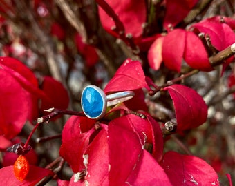 Blue Apatite Ring