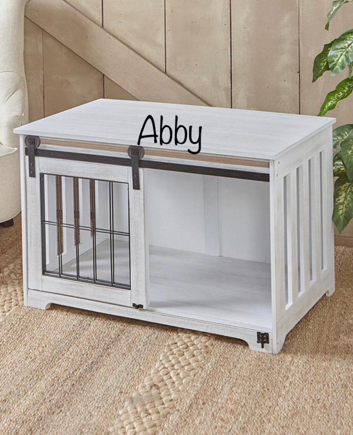 Wooden Barn Door Dog Cat Crate Pet Crate Etsy