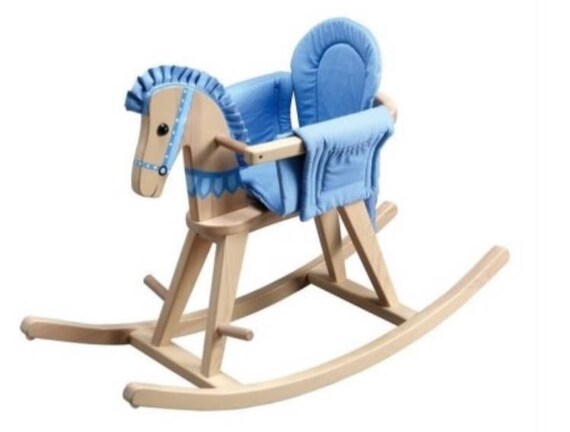 personalized wooden rocking horse