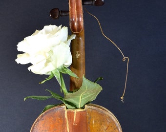 REAL GOLD KINTSUGI Ikebana violin wabi sabi design kintsugi vase hanaire