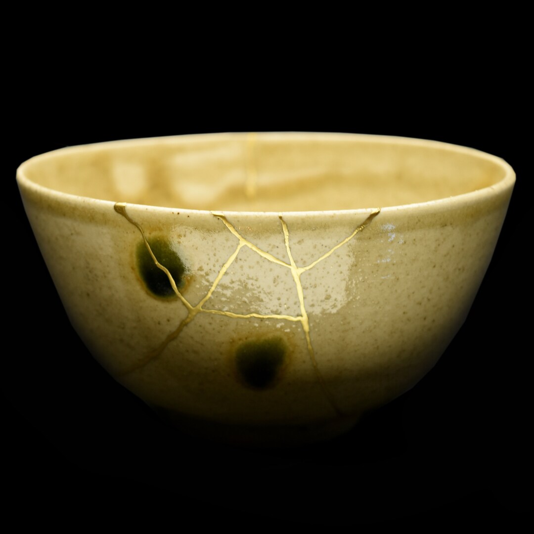 FOODSAFE REAL or KINTSUGI Chawan Kintsugi Tea Ceremony Vert Etsy