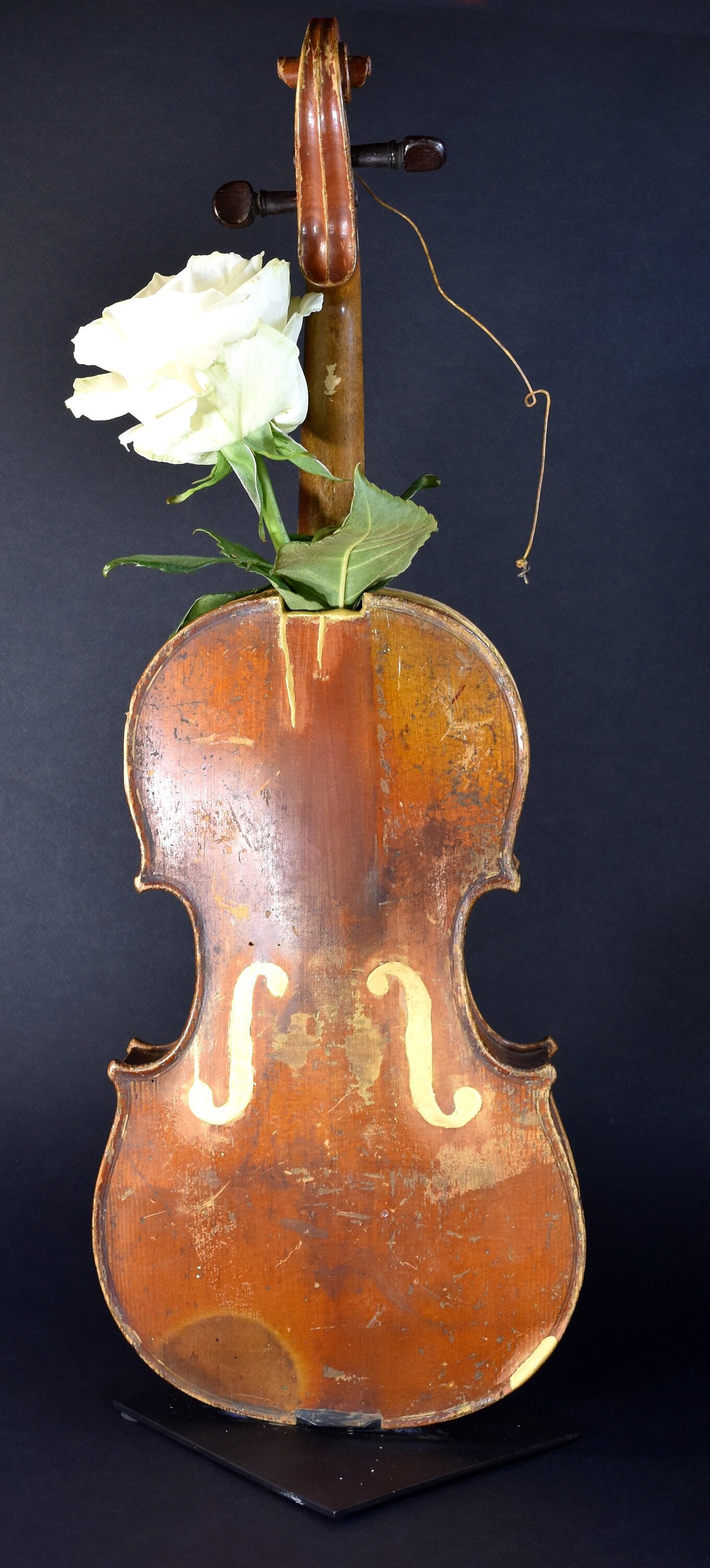 Real Gold Kintsugi Ikebana Violon Wabi Sabi Design Kintsugi Vase Hanaire