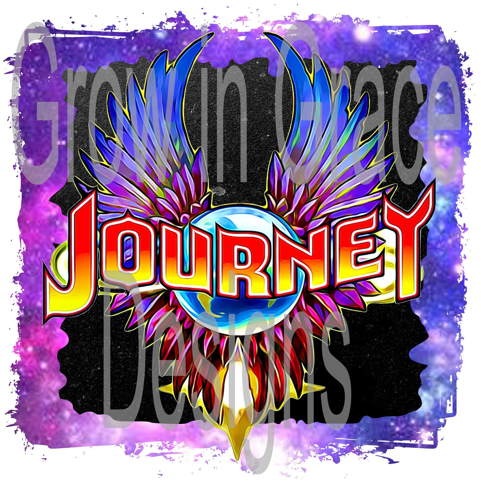 Journey band tshirt design retro eighties 80s music Etsy