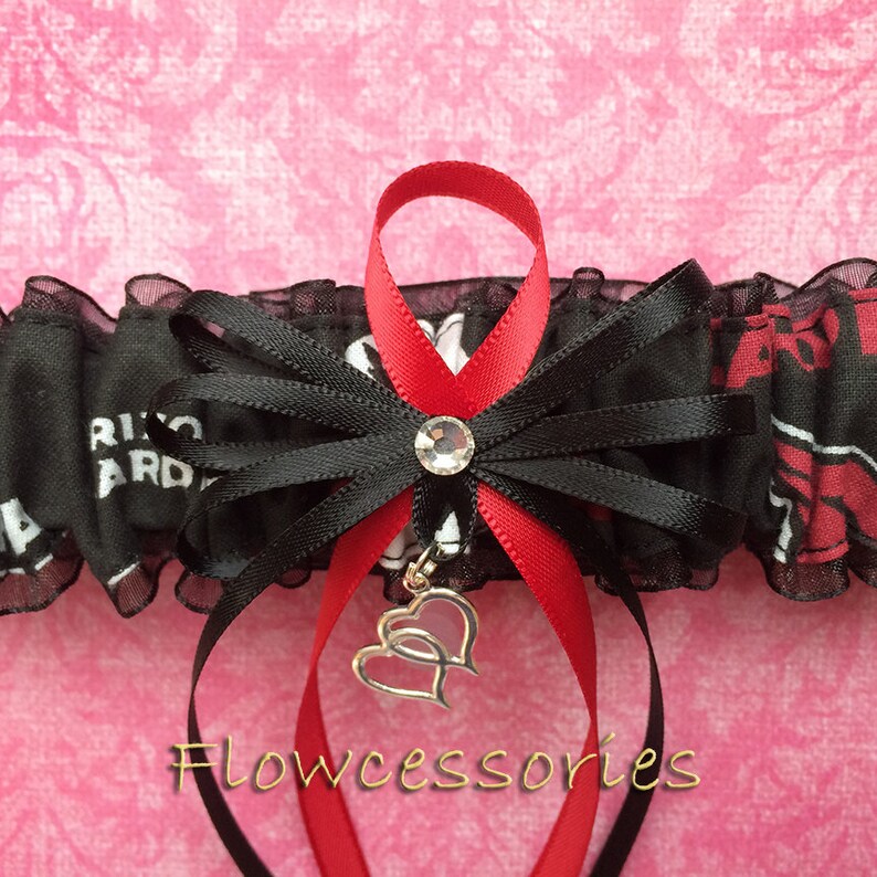 ARIZONA CARDINALS handmade bridal prom garter pick charm toss