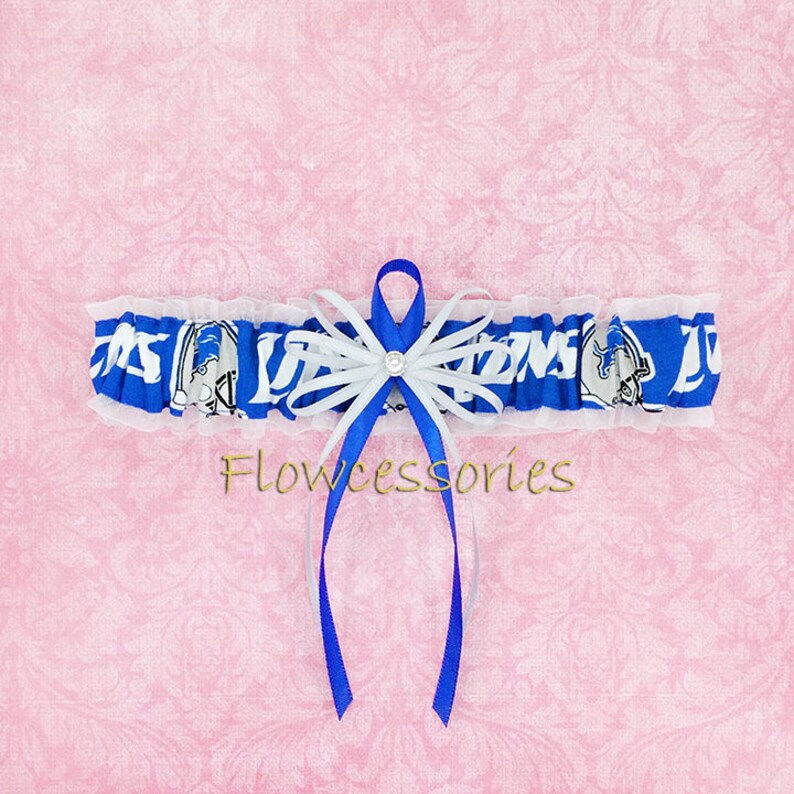 DETROIT LIONS handmade bridal wedding garter toss Pick Charm