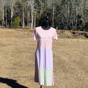 Upcycled Graphic T Shirt Dress, Fairy Tales Rework, Tee Shirt Dress, Festival Dress, OOAK Rework, Altered Clothing, Thrifted Rework