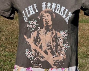 Rocker Chic Upcycled Dress | Unique Graphic Tee Dress With Velvet Accents -  Etsy