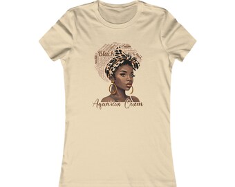 Aquarius Zodiac Shirt - Black Excellence Birthday Shirt - Aquarius Queen Shirt - Black Woman Empowerment Shirt - Zodiac Sign Shirt - WM002