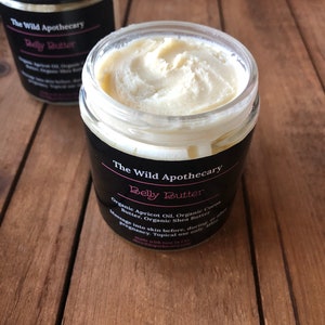 Belly Butter | Whipped Body Butter, Pregnancy, stretch marks, deep hydration, All Natural Body Butter, No fragrance or essential oils