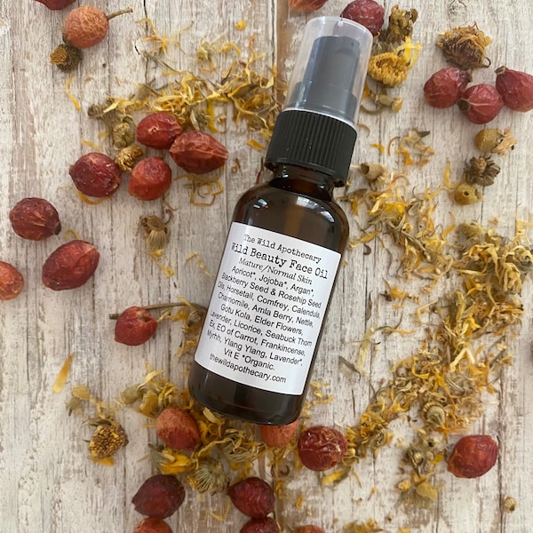 Organic Face Oil, Anti Aging Face Oil, Brightening, Lightening, Smoothing