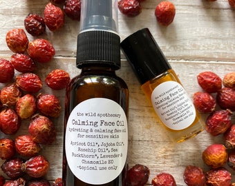 Organic Face Oil, with Rosehip Oil for Sensitive Skin