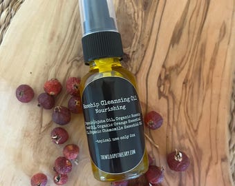 Organic Rosehip Cleansing Oil: Jojoba & Chamomile Blend