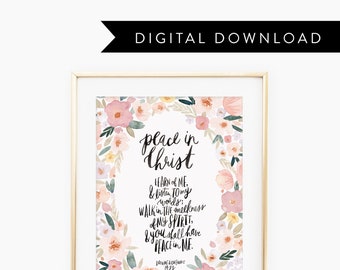Peace in Christ YW 2018 Theme printable