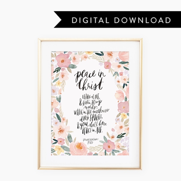 Peace in Christ YW 2018 Theme printable