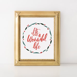 It&#39;s a Wonderful Life Christmas Art Print