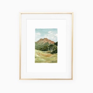 Watercolor painting of Mt. Timpanogos, Utah