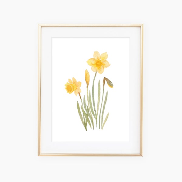 Daffodil Art Etsy