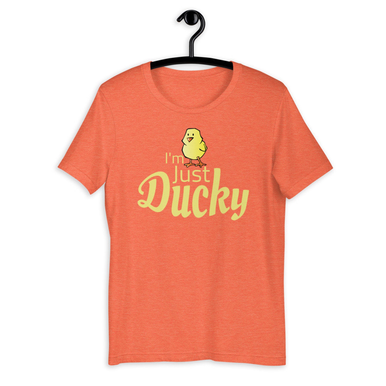 Im Just Ducky Cute Yellow Duck Tshirt Etsy